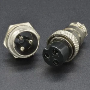 3pin 16mm diameter gx series connector, can be mounted on panel